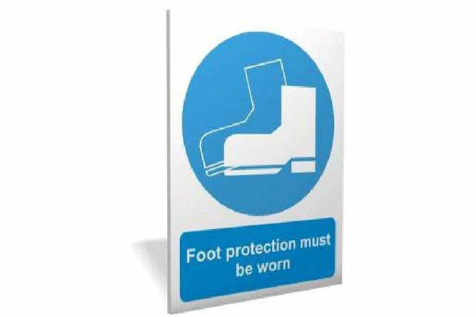 Foot Protection Must Be Worn Sign - Health & Safety Signs High Quality Interior & Exterior