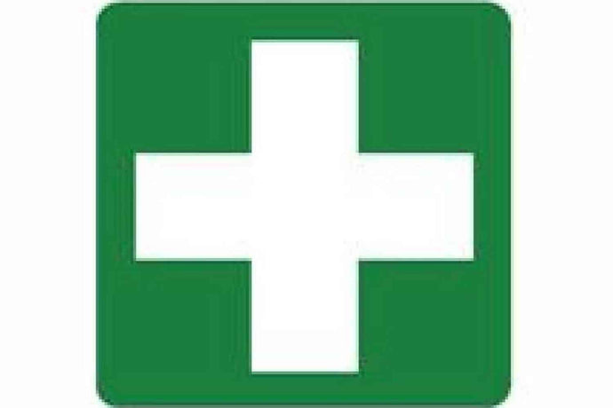 Green Cross Sign - Health & Safety Signs High Quality Interior & Exterior