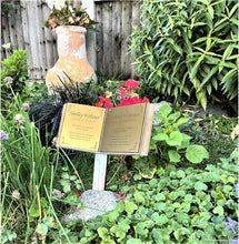 Cemetery Book. Oak Marker for Grave. With Optional Photo