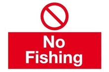 No fishing sign