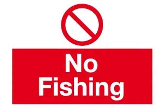 No fishing sign
