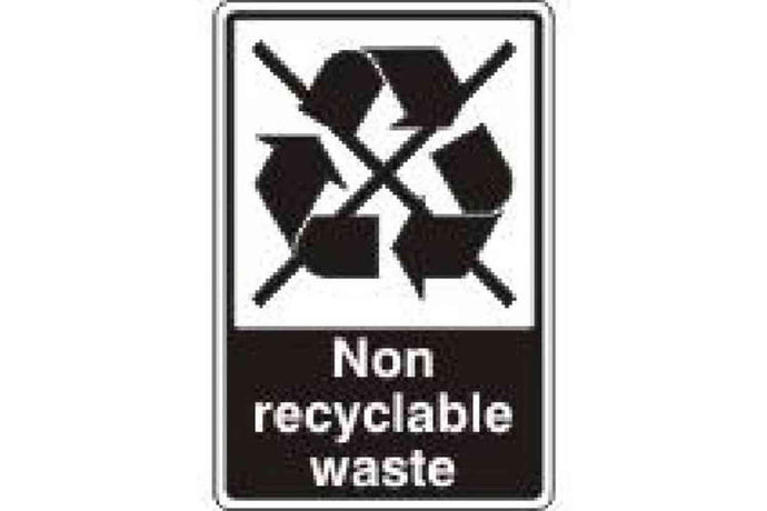 Non Recyclable Sign - Health & Safety Signs High Quality Interior & Exterior