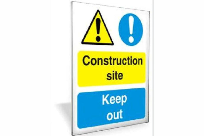 Construction Site Keep Out Sign - Health & Safety Signs High Quality Interior & Exterior