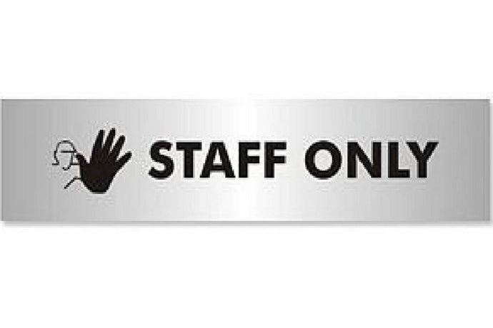 Staff Only Sign - Health & Safety Signs High Quality Interior & Exterior