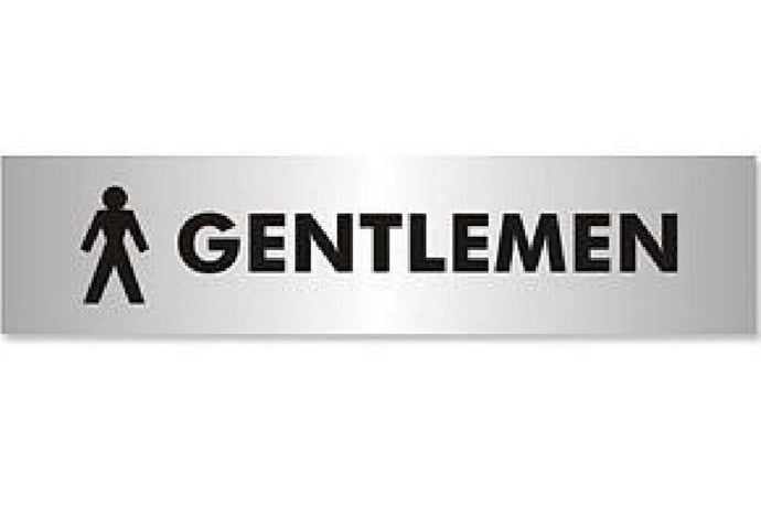 Gentlemens Toilet Sign - Health & Safety Signs High Quality Interior & Exterior