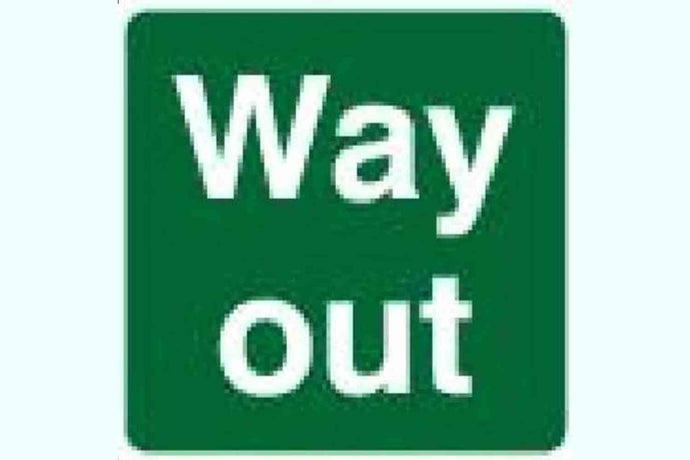 Way Out Sign - Health & Safety Signs High Quality Interior & Exterior