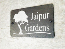 25cm x 15cm Natural Slate House Sign or Gate Sign - Personalised for you. (Approx inches 10" x 3.5")