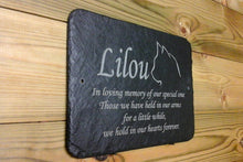 Pet Cat Memorial Slate Sign Plaque - Personalised for your Cat
