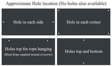 Choose where you want the holes