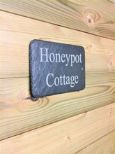 Riven Slate House Name Plaques Cottage village signs made to order