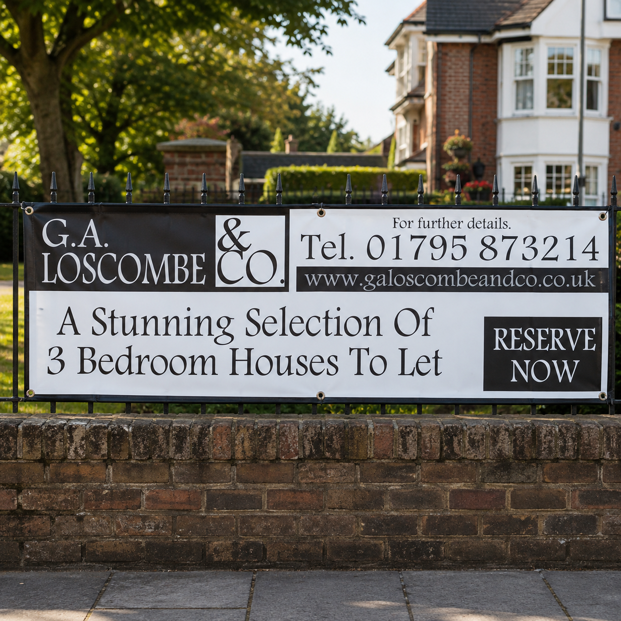 Custom vinyl banners printed in full colour on durable outdoor PVC. Personalised business, event & advertising banners, hemmed and eyeletted with UK delivery.