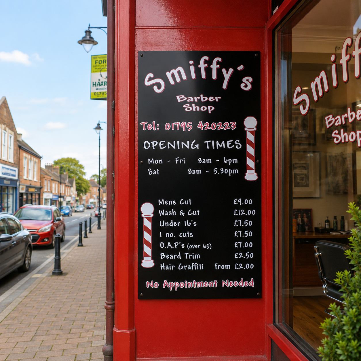 Custom 2ft x 4ft aluminium composite advertising sign board with full colour business graphics