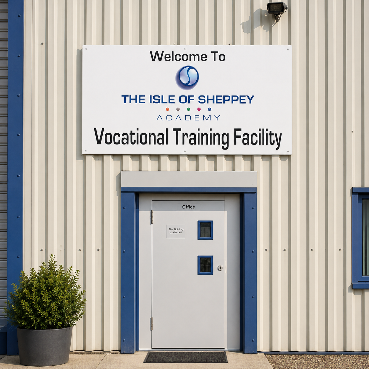 Custom 8ft x 4ft advertising sign board in durable aluminium composite. Full-colour business signage with free design service. Collection near Wisbech.