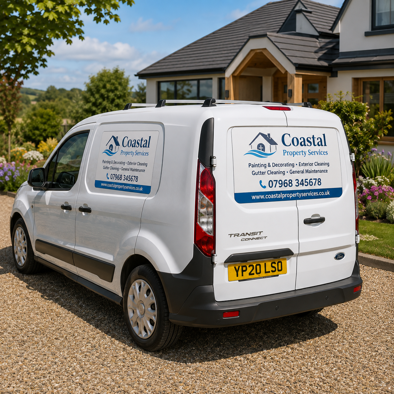 Custom cut vehicle magnetic signs for cars and vans with personalised full colour business graphics