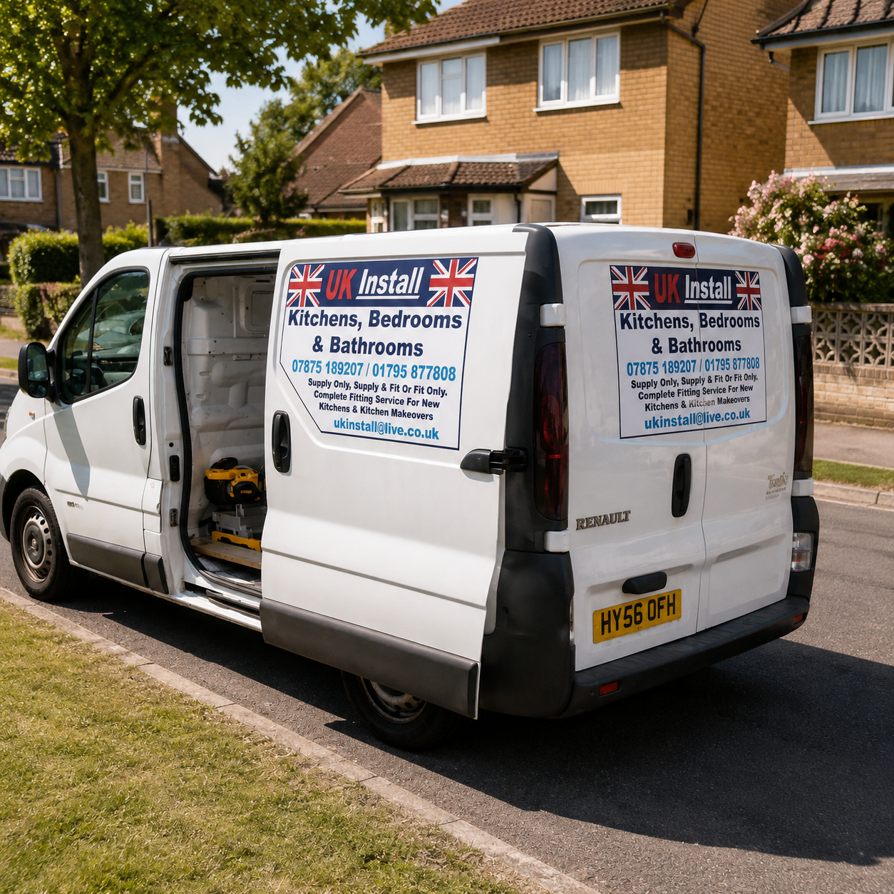 Custom cut vehicle magnetic signs for cars and vans with personalised full colour business graphics