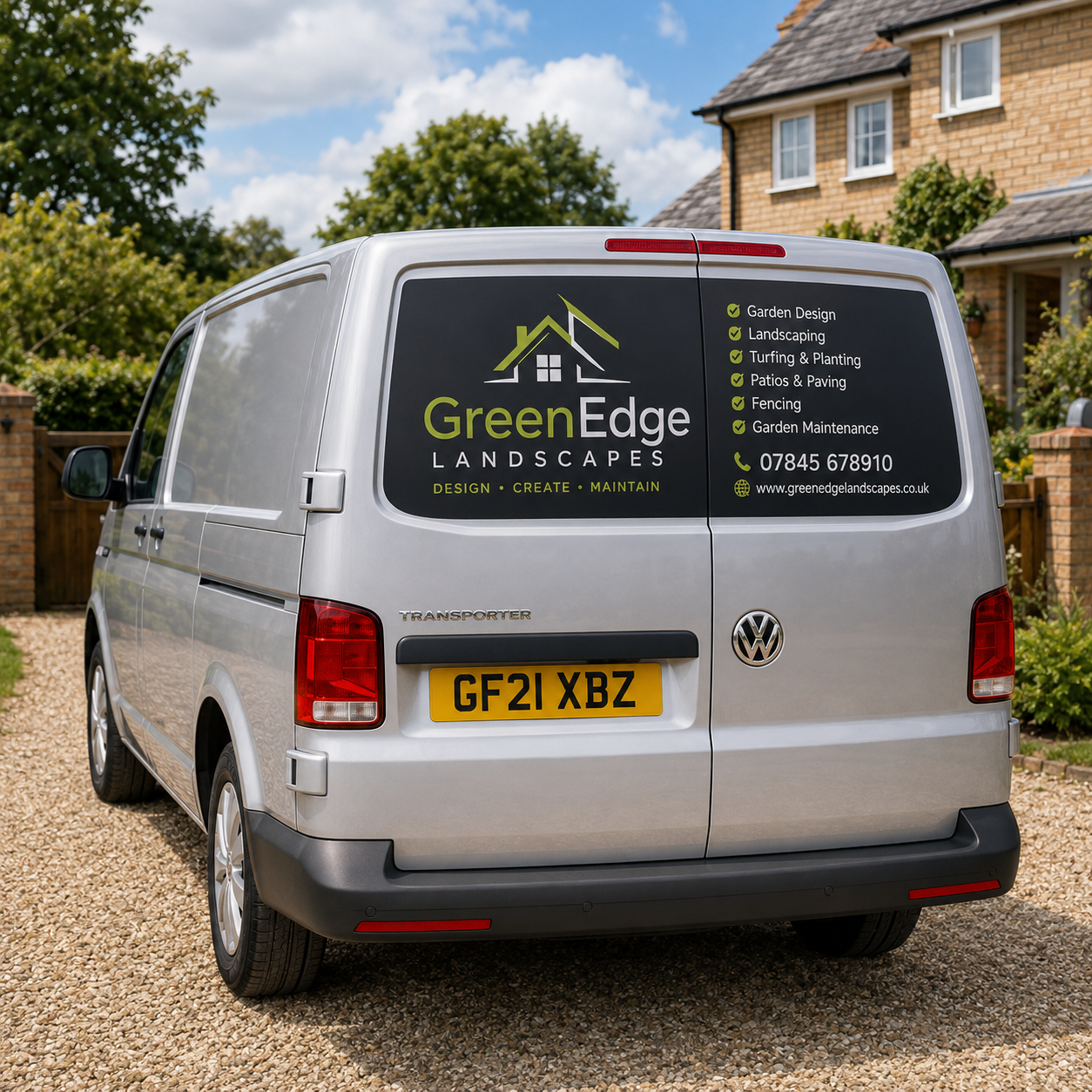 Custom cut vehicle magnetic signs for cars and vans with personalised full colour business graphics