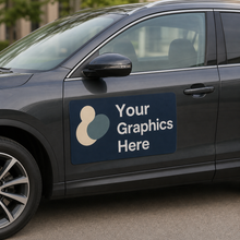 Personalised car magnet sign for business advertising, custom vehicle graphics magnet for doors