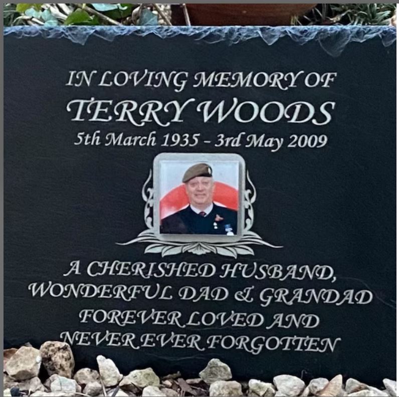 Personalised Memorial Grave Plaque with verse & photo 