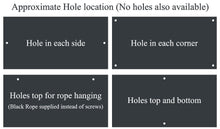 Hole location for 1st 4 signs custom house signs