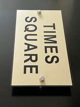 Cream / Ivory Aluminium House Sign with Black Lettering in Various Sizes