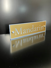 Gold Aluminium House Sign with Silver Lettering in Various Sizes
