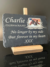 Larger Size Pet Photo Memorial Slate Plaque Personalised