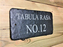 Slate House Door Sign