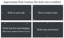 hole locations for house signs