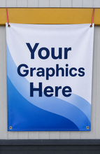 Large outdoor PVC banner with bold printed design, weather-resistant advertising sign for businesses and events. Advertising banner, cheap low price advertising