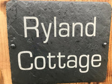 Rustic slate sign