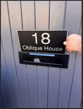 aluminium house sign