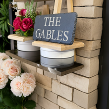 a slate sign personalised to the customers requirements