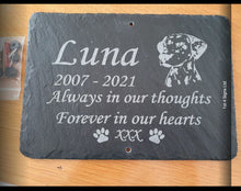 Pet Memorial Slate Plaque - Personalised For Your Dalmation
