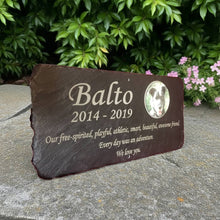 Dog memorial plaque