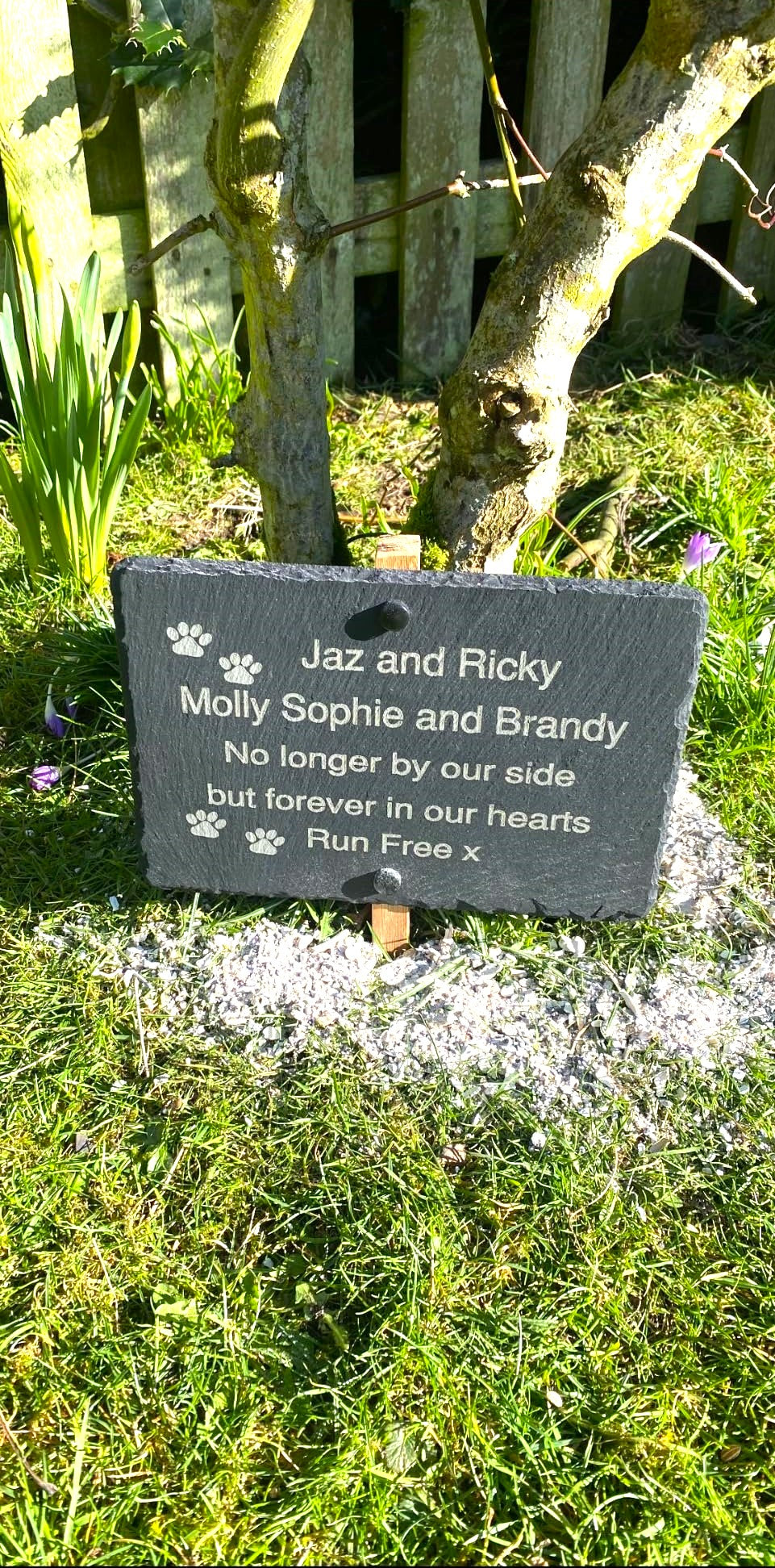Memorial Slate Plaque, Personalised for your Pets - You Can Add Mutilple Names and choose any silhouette image