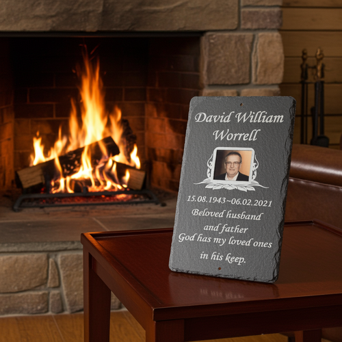 for sale Memorial plaque for in front of a fireplace