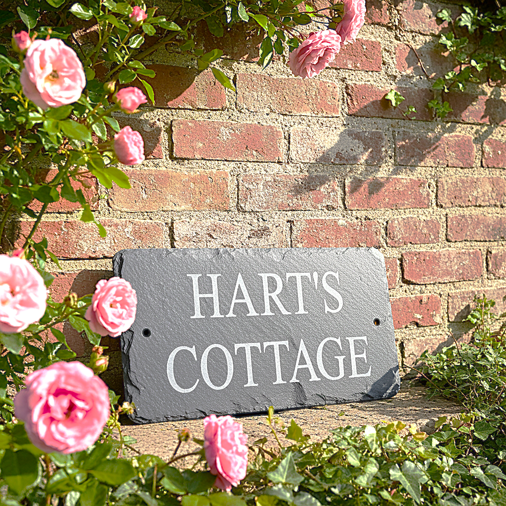 slate house sign