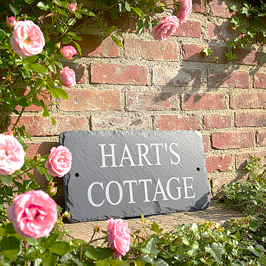 slate house sign