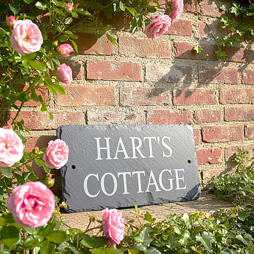 slate house sign