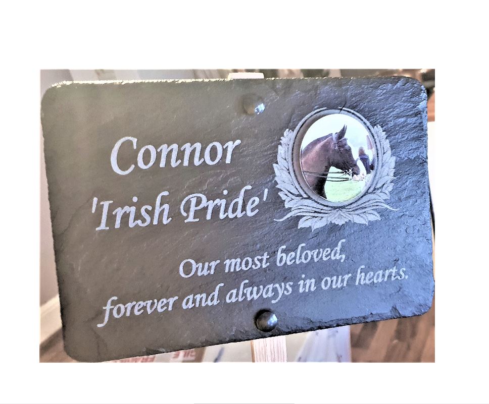 Horse Photo Memorial Grave Plaque