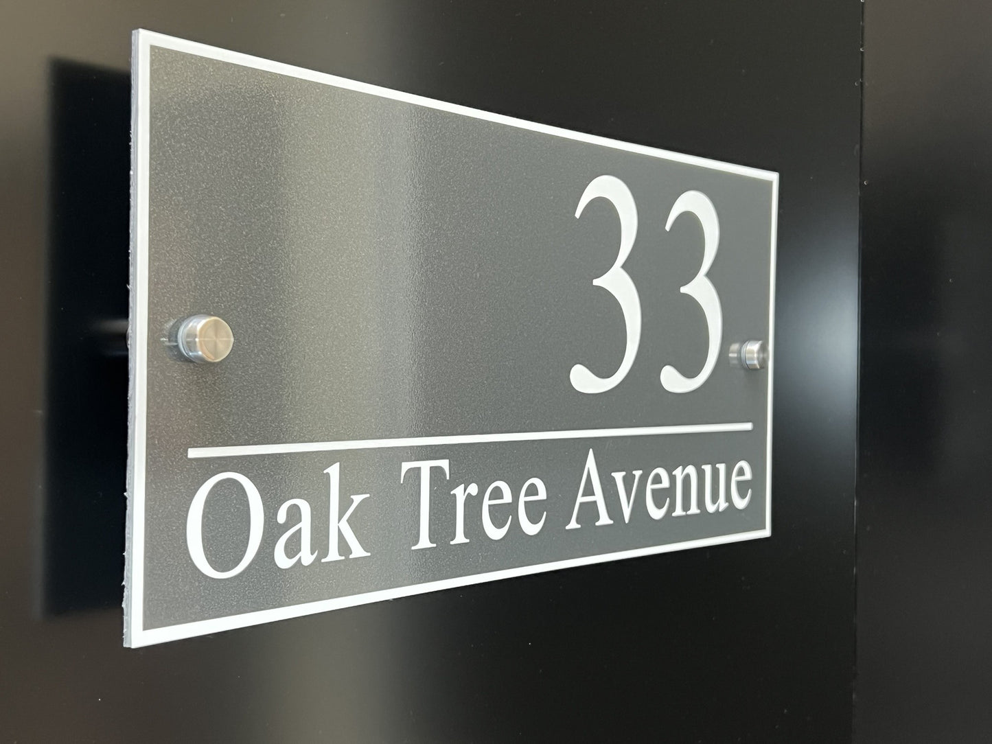 Aluminium House Signs in Various Sizes & Colours.