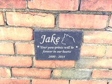 Pet Cat Memorial Slate Sign Plaque - Personalised for your Cat