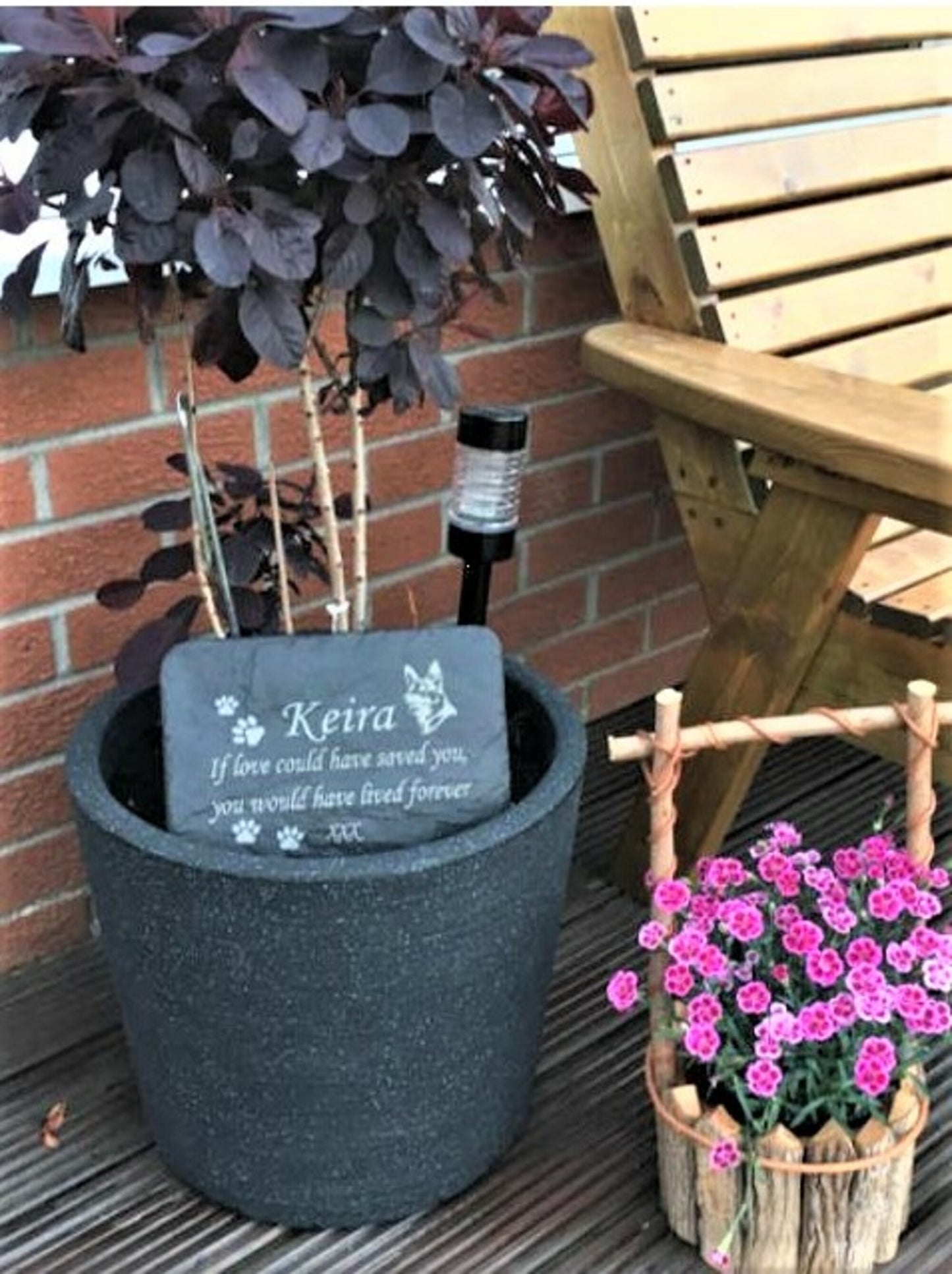 Memorial Slate Plaque, Personalised for your Pets - You Can Add Mutilple Names and choose any silhouette image