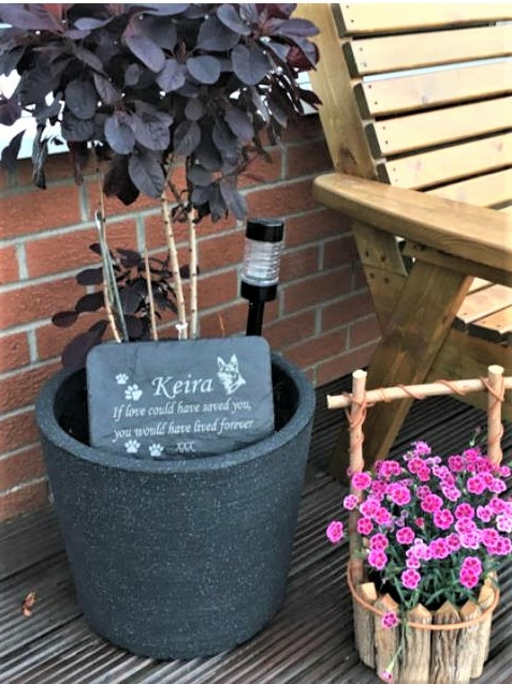 Memorial Slate Plaque, Personalised for your Pets - You Can Add Mutilple Names and choose any silhouette image