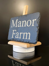 28cm x 18cm Slate House Sign Bespoke Any name & number, Engraved Plaques (Approx inches 11" x 7")