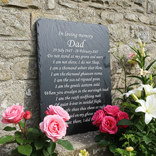 dad memorial plaque personalised