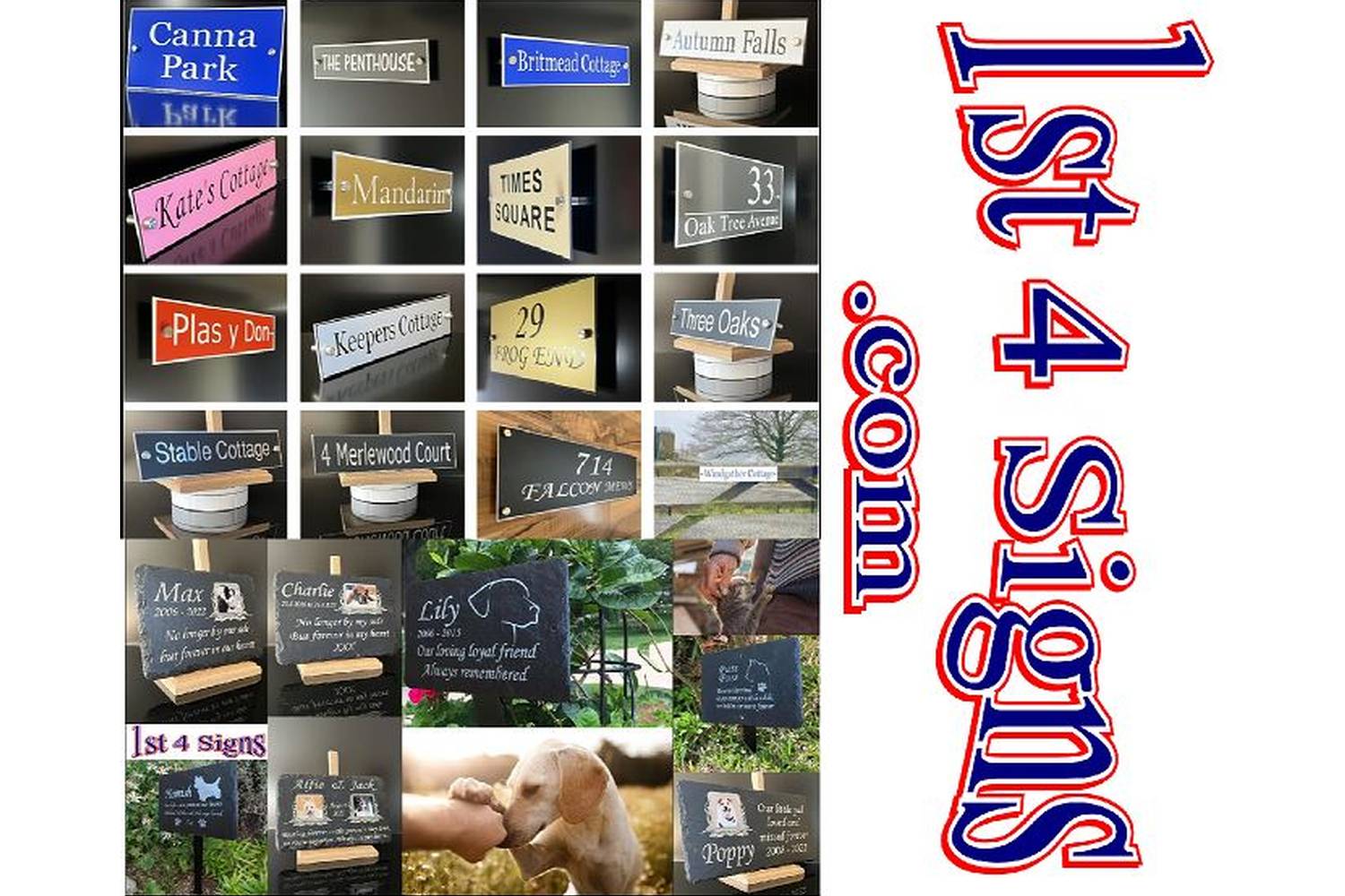 House signs and memorials by 1st 4 Signs