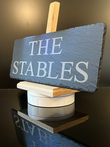 40cm x 15cm - HOUSE SIGNS Beautiful handmade slate signs. Quality-crafted (Approx inches 16