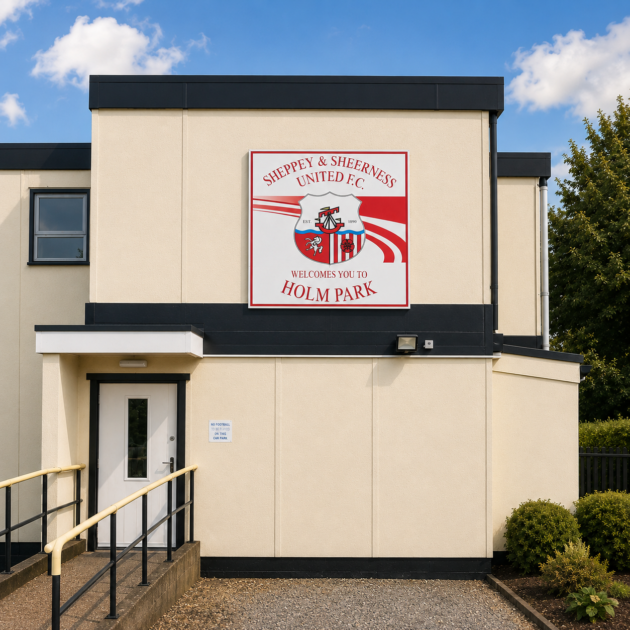 Custom 4ft x 4ft aluminium composite advertising sign board with full colour business graphics