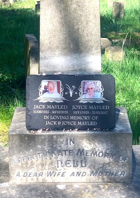 Photo memorial for mum and dad